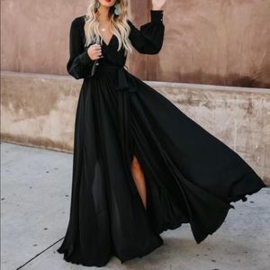 Vici Long Sleeve Diana Dress Black